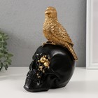 Сувенир полистоун "Птица на черном черепе" 9,5х14х21 см - Фото 4