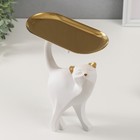 Сувенир полистоун подставка "Белая кошка" 8,5х18х23 см - Фото 5