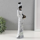 Сувенир полистоун "Африканка в белом с золотым кувшином" 5х8х31,5 см - фото 23748617