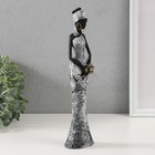 Сувенир полистоун "Африканка в белом с золотыми цветами" 4,8х7х29 см - Фото 2