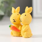 Сувенир полистоун "Пара кроликов с морковкой" МИКС 2х3,5х5 см - Фото 6