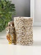 Фигурка-карандашница полистоун «Филины с орнаментом», 6.5×8.5×9 см - Фото 5