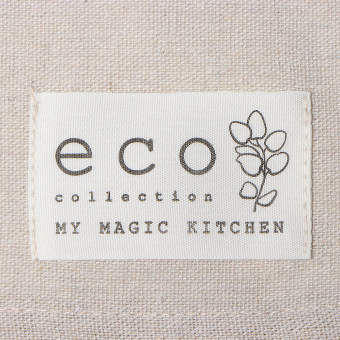 Набор полотенец Доляна My magic kitchen, 35х60±2 см - 2 шт, рогожка, хлопок 160 г/м2