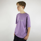 Футболка для мальчика, серо-фиолетовый, рост 140 - Фото 1