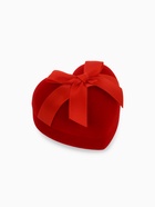 Футляр бархатный под серьги/кольцо «Сердце» с лентой, 6.2×6,2, цвет красный - Фото 4