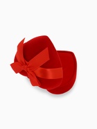 Футляр бархатный под серьги/кольцо «Сердце» с лентой, 6.2×6,2, цвет красный - Фото 5