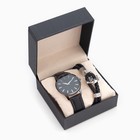 Мужской подарочный набор "Якорь" 2 в 1: наручные часы, браслет - фото 9374249