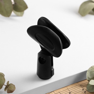Держатель микрофона на стойку Music Life J1, 5.8×8.5 см, d микрофона 2.5 см