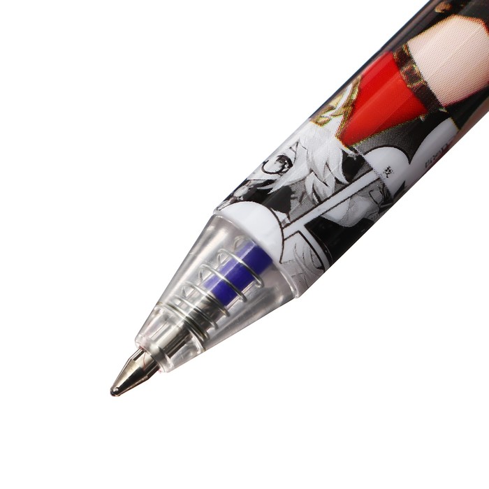 Ручка гелевая со стираемыми чернилами синяя 0,5мм, МИКС Аниме