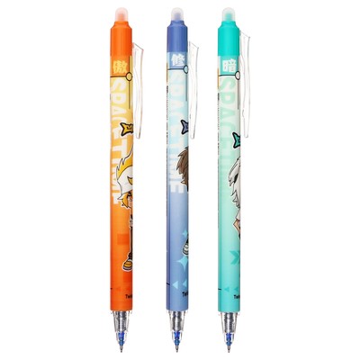 Ручка гелевая автоматическая со стираемыми чернилами, стержень синий, «Аниме-мальчик», МИКС