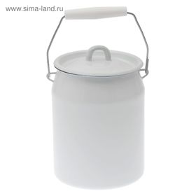 УЦЕНКА Бидон 3 л без деколи, эмалированная крышка
