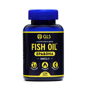 Омега-3 Fish Oil GLS, 120 капсул массой 720 мг