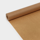 Пергамент силиконизированный Доляна, 38 см х 25 м, коричневый, жиростойкий - фото 4423816