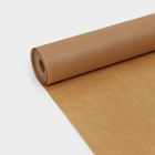 Пергамент силиконизированный Доляна, 38 см х 50 м, коричневый, жиростойкий - фото 9794160
