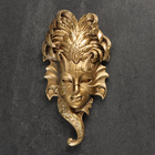 Подвесной декор "Венецианская маска №1" 27х14см, бронза - Фото 2
