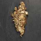 Подвесной декор "Венецианская маска №2" 32,5х16см, бронза - фото 9212591