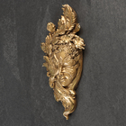 Подвесной декор "Венецианская маска №2" 32,5х16см, бронза - фото 9212592