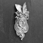 Подвесной декор "Венецианская маска №3" 32х15см, бронза - фото 9212594