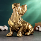 Фигура "Такса в кепке" 24см, бронза - фото 23748900