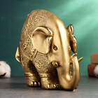 Фигура "Слон c символами" 18х25х11см, бронза - Фото 1
