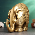Фигура "Слон c символами" 18х25х11см, бронза - Фото 2