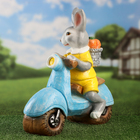 Садовая фигура "Заяц на мотоцикле" 45х40х22см - Фото 2