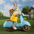 Садовая фигура "Заяц на мотоцикле" 45х40х22см - Фото 4