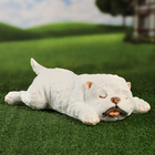 Садовая фигура "Болонка лежит" 11х38cм - фото 24510539