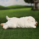 Садовая фигура "Болонка лежит" 11х38cм - фото 24510542