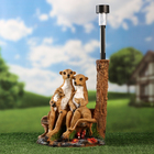 Садовый фонарь "Четверка сурикатов" 30х26х20см 10322318 - фото 16339573