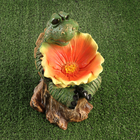 Садовая фигура - поилка "Черепаха на пне" 29см - Фото 2