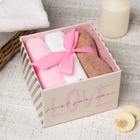 Набор махровых полотенец «Этель. Радуга», 30×30 см - 3 шт., хлопок 100% - Фото 3