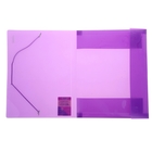 Папка на резинке А4 Proff. Next полупрозрачная фиолетовая корешок 20мм, пластик 0,7мм - Фото 2