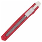 Нож универсальный STAFF 237080, пластиковый корпус, квадратный фиксатор, 9 мм, МИКС - фото 301687661