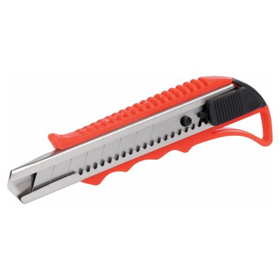 Нож универсальный STAFF Profit, пластиковый корпус, металлическая направляющая, 18 мм
