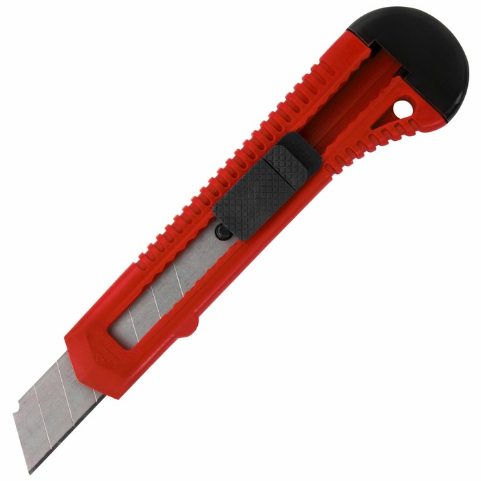 Нож универсальный STAFF EVERYDAY, пластиковый корпус, квадратный фиксатор, 18 мм, МИКС - Фото 1