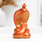 Фигура "Змея с короной" красный с позолотой, 7см - фото 12034368