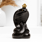 Фигура "Змея с короной" черный, 7см - Фото 1