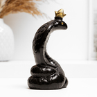 Фигура "Змея с короной" черный, 7см - Фото 4