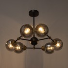 Люстра «Атом», 6×60 Вт Е27, черный - Фото 3