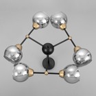 Люстра «Атом», 6×60 Вт Е27, черный - Фото 4