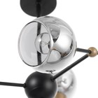 Люстра «Атом», 6×60 Вт Е27, черный - Фото 6