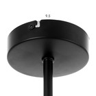 Люстра «Атом», 6×60 Вт Е27, черный - Фото 7