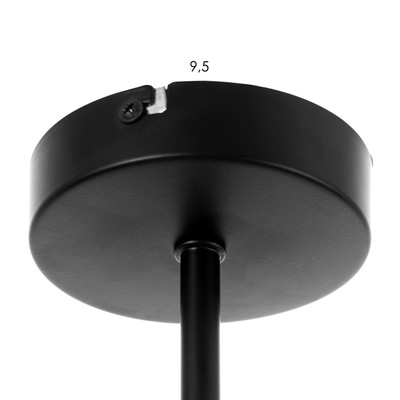 Люстра «Атом», 6×60 Вт Е27, черный