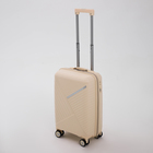 Чемодан 20", 36*21*55, отд на молнии, код замок, 4 колеса, белый - Фото 2