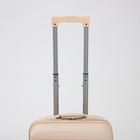 Чемодан 20", 36*21*55, отд на молнии, код замок, 4 колеса, белый - Фото 3