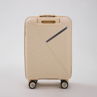 Чемодан 20", 36*21*55, отд на молнии, код замок, 4 колеса, белый - Фото 5