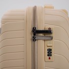 Чемодан 20", 36*21*55, отд на молнии, код замок, 4 колеса, белый - Фото 6