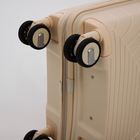 Чемодан 20", 36*21*55, отд на молнии, код замок, 4 колеса, белый - Фото 7