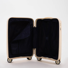 Чемодан 20", 36*21*55, отд на молнии, код замок, 4 колеса, белый - Фото 8